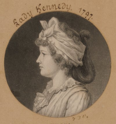 Jane Macomb Kennedy af Charles Balthazar Julien Févret de Saint-Mémin