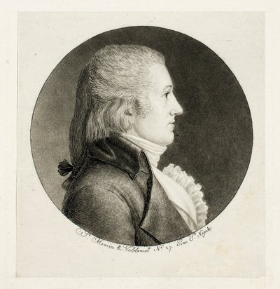 Profilportræt, Blake af Charles Balthazar Julien Févret de Saint-Mémin