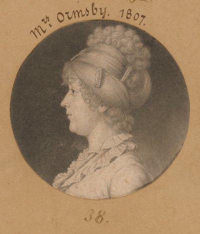 Sarah Mahon Ormsby af Charles Balthazar Julien Févret de Saint-Mémin