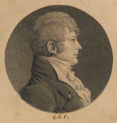 Uidentificeret mand af Charles Balthazar Julien Févret de Saint-Mémin