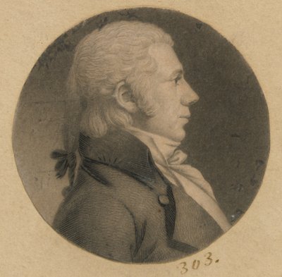 Uidentificeret mand af Charles Balthazar Julien Févret de Saint-Mémin