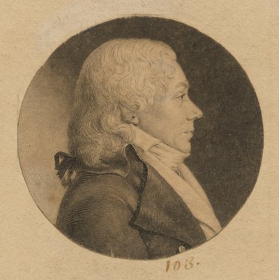 Uidentificeret mand af Charles Balthazar Julien Févret de Saint-Mémin