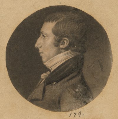 Uidentificeret mand af Charles Balthazar Julien Févret de Saint-Mémin