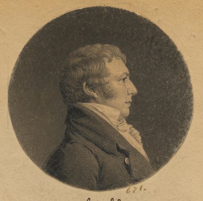 Uidentificeret mand af Charles Balthazar Julien Févret de Saint-Mémin