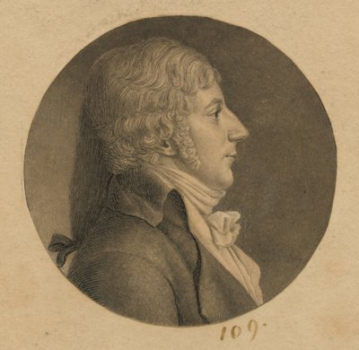 Uidentificeret mand af Charles Balthazar Julien Févret de Saint-Mémin