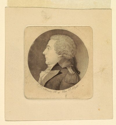 Portræt af en ung mand af Charles Balthazar Julien Févret de Saint Mémin