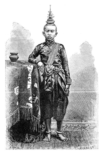 Cambojan, ældste søn af Narodom, 1895. af Charles Barbant