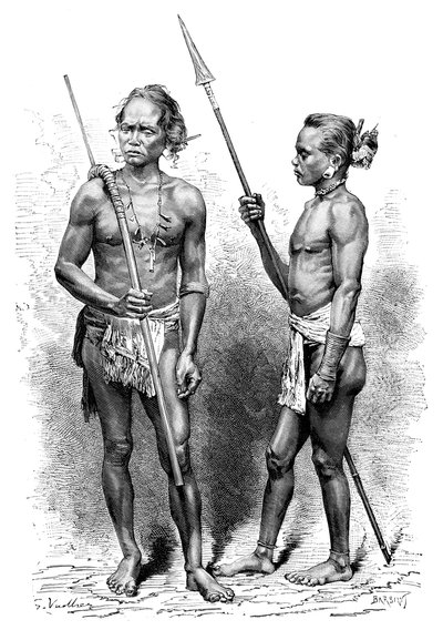 Moi folk, Indonesien, 1895. af Charles Barbant