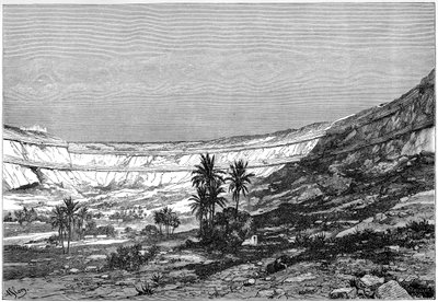 Kasr-el-jebel Cirque, Syrien, c1890 af Charles Barbant