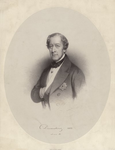William George Spencer Cavendish, 6. hertug af Devonshire af Charles Baugniet