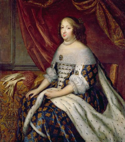 Portræt af Anne af Østrig (1601-66) Dronning af Frankrig af Charles Beaubrun