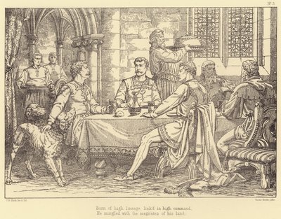 Illustration til Lara, A Tale af Lord Byron (gravering) af Charles Bell Birch