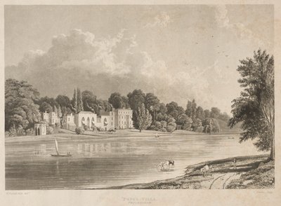 Popes Villa, Twickenham, 1828. af Charles Bentley