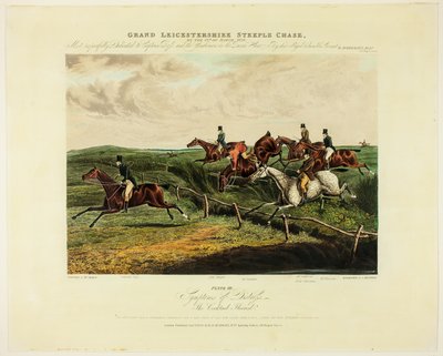 Symptomer på nød, fra The Grand Steeplechase Over Leicestershire af Charles Bentley
