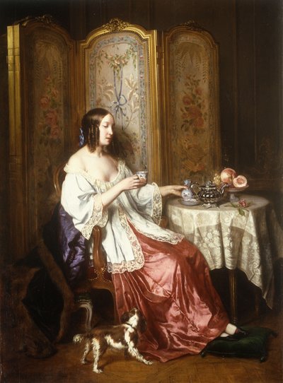 En kop chokolade, 1844 af Charles Beranger