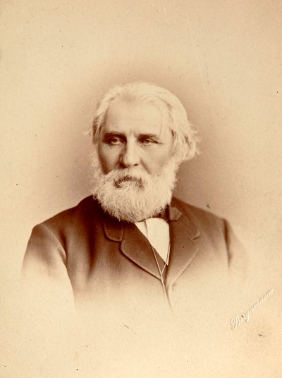 Ivan Turgenev, russisk forfatter, slutningen af det 19. århundrede af Charles Bergamasco