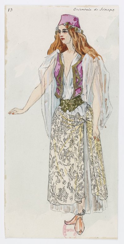 Holmès - Det sorte bjerg - kostumedesigns af Charles Bianchini - 13. Orientale de Sinope af Charles Bianchini