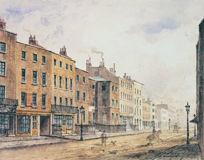 Udsigt over Marylebone High Street, 1848 af Charles Bigot