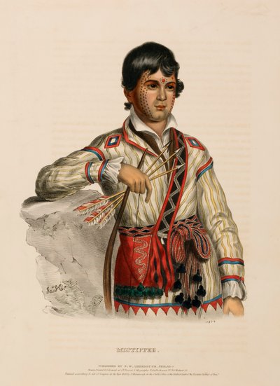 MISTIPPEE, fra Historien om indianerstammerne i Nordamerika af Charles Bird King