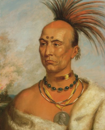 Makatimeshekiakiak (Black Hawk) c.1853 af Charles Bird King