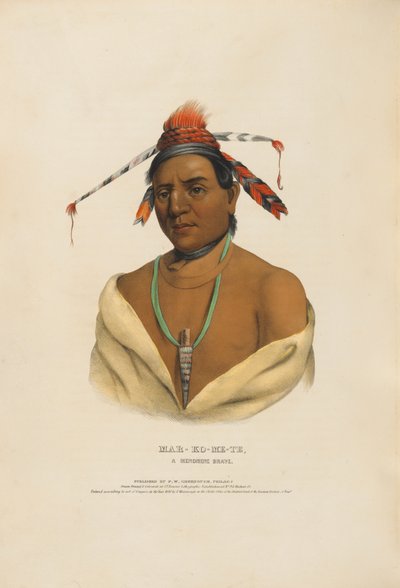 Mar-ko-me-te – A Menomene Brave af Charles Bird King