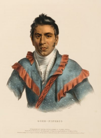 OCHE-FINCECO, fra Historien om indianerstammerne i Nordamerika af Charles Bird King