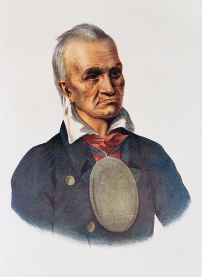 Red Jacket, Seneca War Chief, 1828, illustration fra 