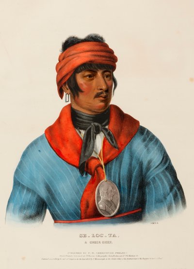 SE-LOC-TA, EN BÆKHØVDING af Charles Bird King