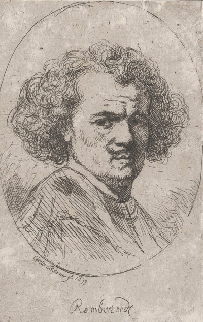 Portræt af Rembrandt, 1859. af Charles Blanc