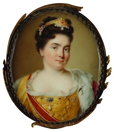 Portræt af kejserinde Catherine I. 1684-1727, 1717. af Charles Boit