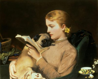 Blond og brunette af Charles Burton Barber