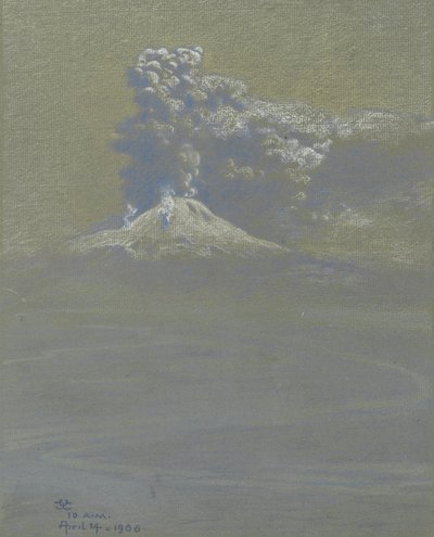 En byge af aske ved Ottaviano, 14. april 1906 af Charles Caryl Coleman