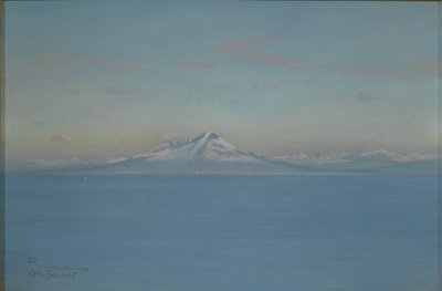 Nordenvind fra Villa Narcissus, Capri, februar 1905 (pastel og farveblyant eller farveblyant på papir) af Charles Caryl Coleman