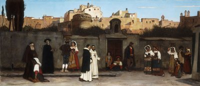 Romersk gadescene, 1872 af Charles Caryl Coleman