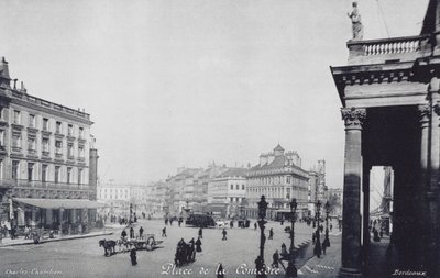 Bordeaux: Place de la Comedie (s/h-foto) af Charles Chambon