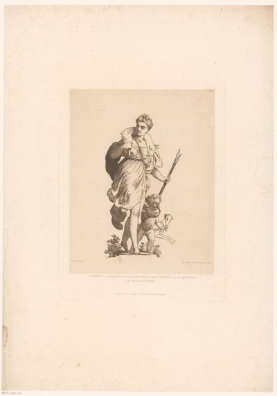 Diana og jagten Fragment af udsmykningen på spejle i badeværelset hos H.M. Kejserinden på Elysée-paladset (titel på objektet) Modern Etchings: Original and Unpublished (serietitel) af Charles Chaplin