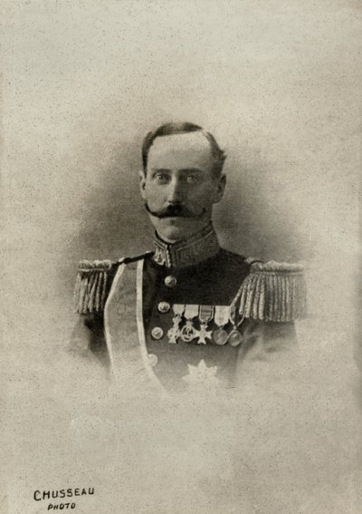 Portræt af den norske kong Haakoon 7 ( 1872) af Charles Chusseau