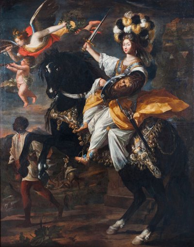 Christine Marie af Frankrig 1606-1663, hertuginde af Savoyen, som Minerva, ca 1663. af Charles Claude Dauphin