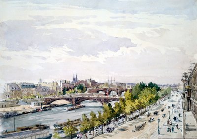 Paris, fra vinduet i Salle dApollon i Louvre, der ser mod vest, juli 1867 af Charles Claude Pyne