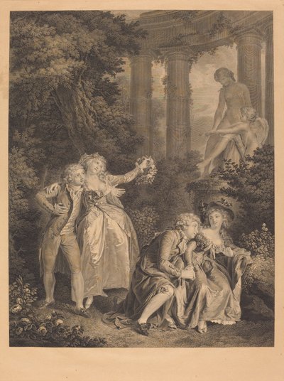 Eden af Charles Clement Bervic after Louis Rolland Trinquesse