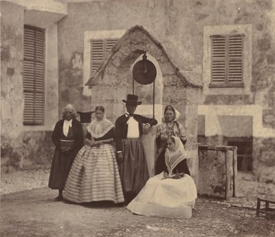 Baleariske øer, landsbyboere i Palma og dens omgivelser, 1860. af Charles Clifford