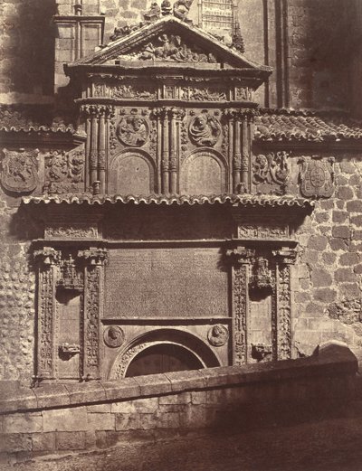 Portalen til Helligåndens kloster, Salamanca, 1853. af Charles Clifford