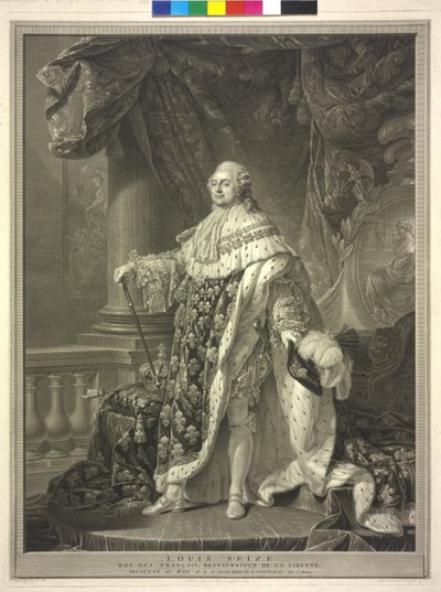 Kong af Frankrig Louis XVI af Charles Clément Bervic