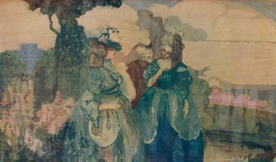 I det blå land eller Colloque Sentimentale, c1895 af Charles Edward Conder