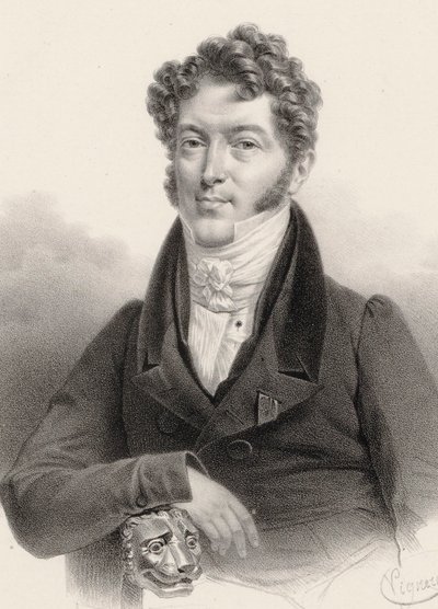 Portræt af violinisten og komponisten Charles Philippe Lafont 1781-1839. af Charles Constans