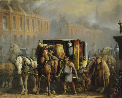 A London Cab (olie på lærred) (for par se 266153) af Charles Cooper Henderson