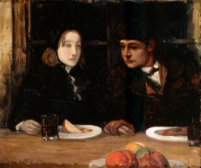Afskedsnadveren, Havets arbejdere, 1897. af Charles Cottet