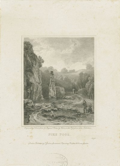 Dovedale - [Charles] Cotton Fishing House: gravering, og [?19. århundrede] (tryk) af Charles Cotton