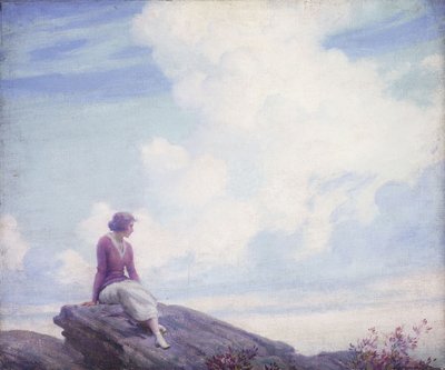 Den Lyserøde Sky af Charles Courtney Curran
