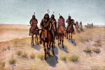Indfødte amerikanske Apache-mænd af Charles Craig